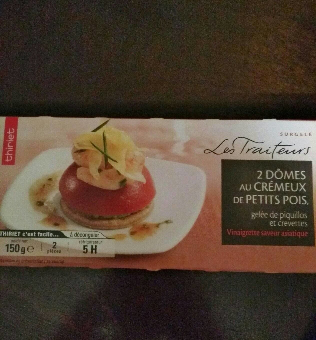 Thiriet 2 dômes au crémeux de petits pois packshot