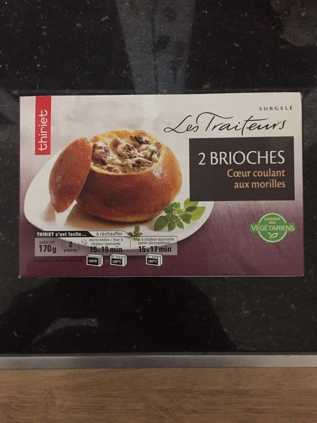 Thiriet 2 Brioches coeur coulant aux morilles packshot