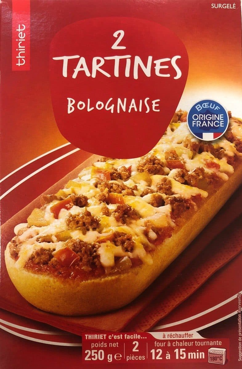 Thiriet 2 Tartines Bolognaise packshot