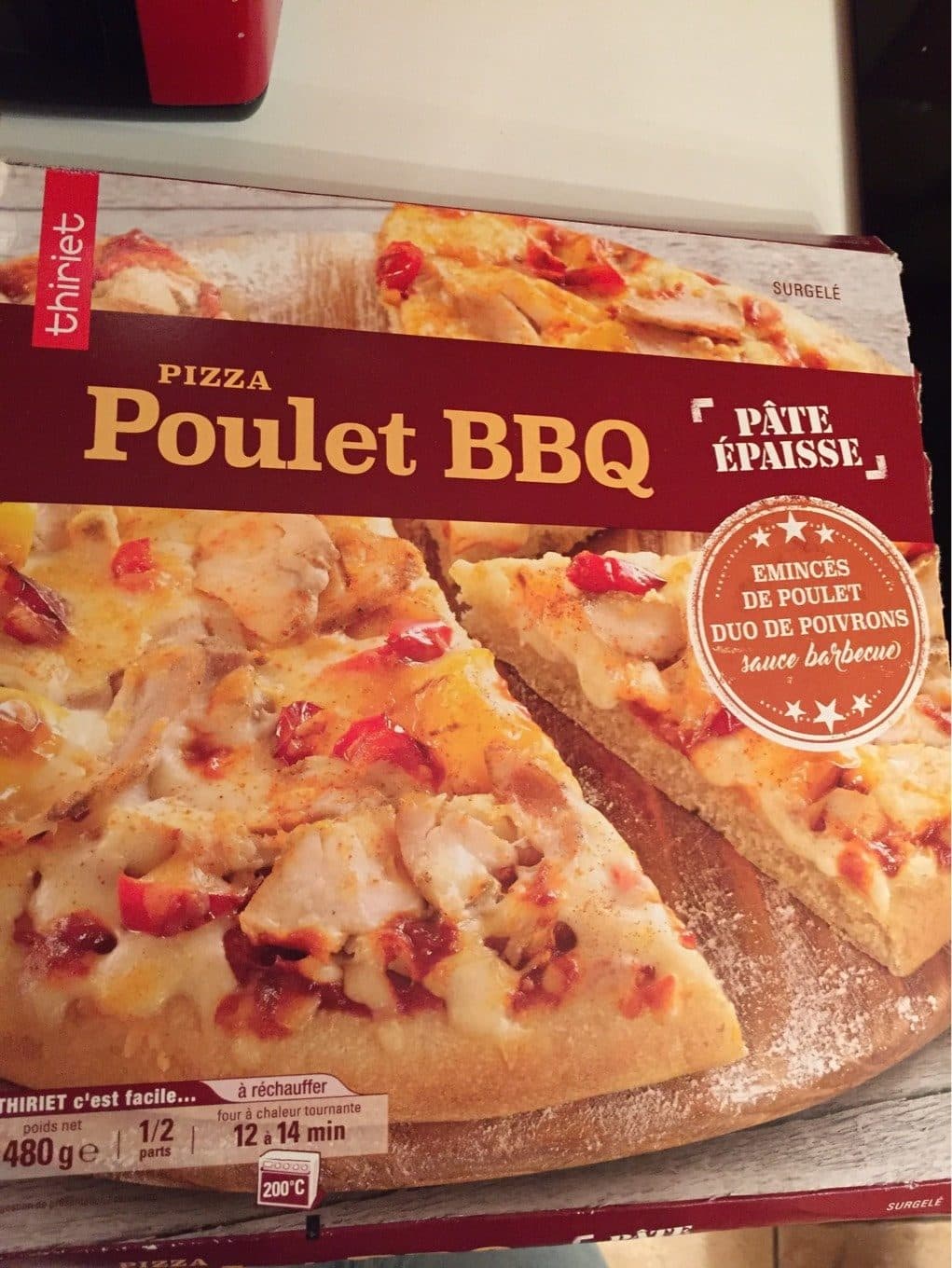 Thiriet Pizza poulet barbecue packshot
