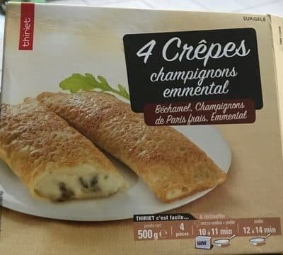 Thiriet Crêpes champignons emmental packshot
