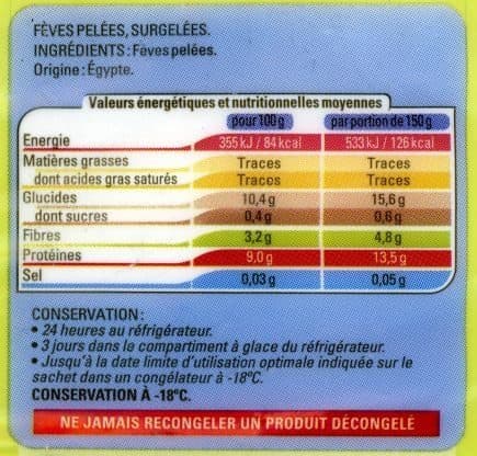 Thiriet Fèves pelées Surgelées packshot