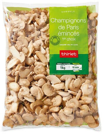 Thiriet Champignons de Paris émincés 1er choix packshot