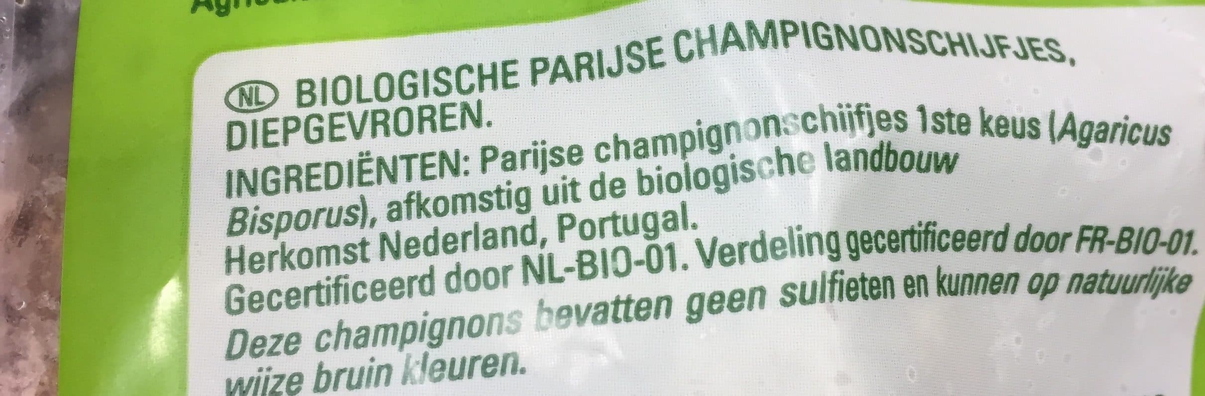 Thiriet Champignon de paris eminces packshot