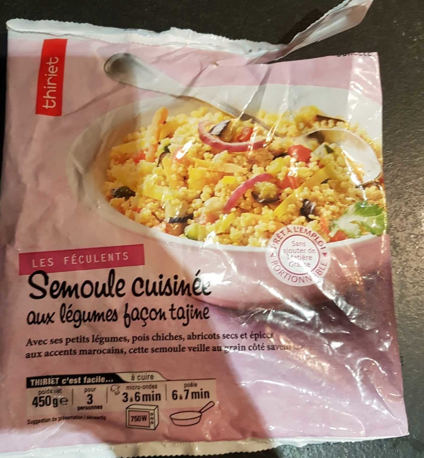 Thiriet Semoule Cuisinée aux Légumes Façon Tajine packshot