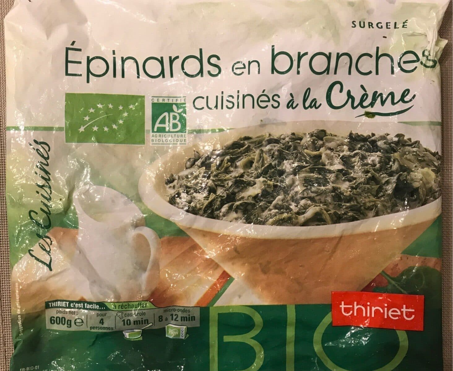 Thiriet Épinards en Branche à la Crème packshot