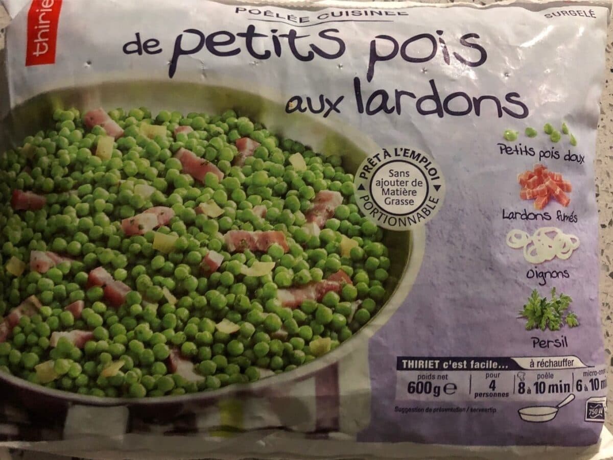 Thiriet Petit pois aux lardons packshot