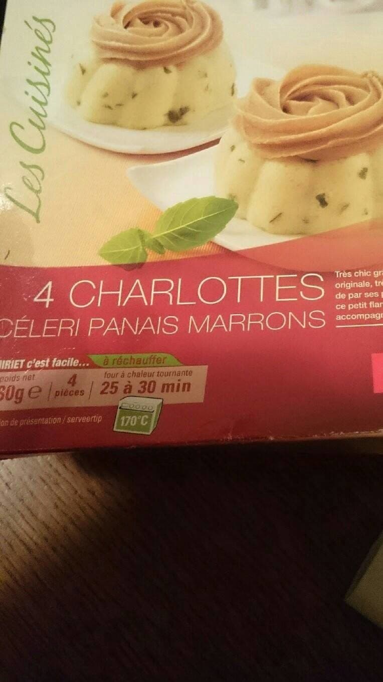 Thiriet Charlottes céleri panais marrons packshot