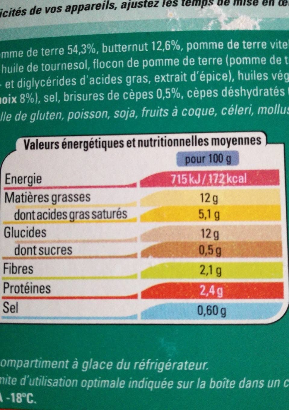 Thiriet Légumes duchesse en couleur packshot