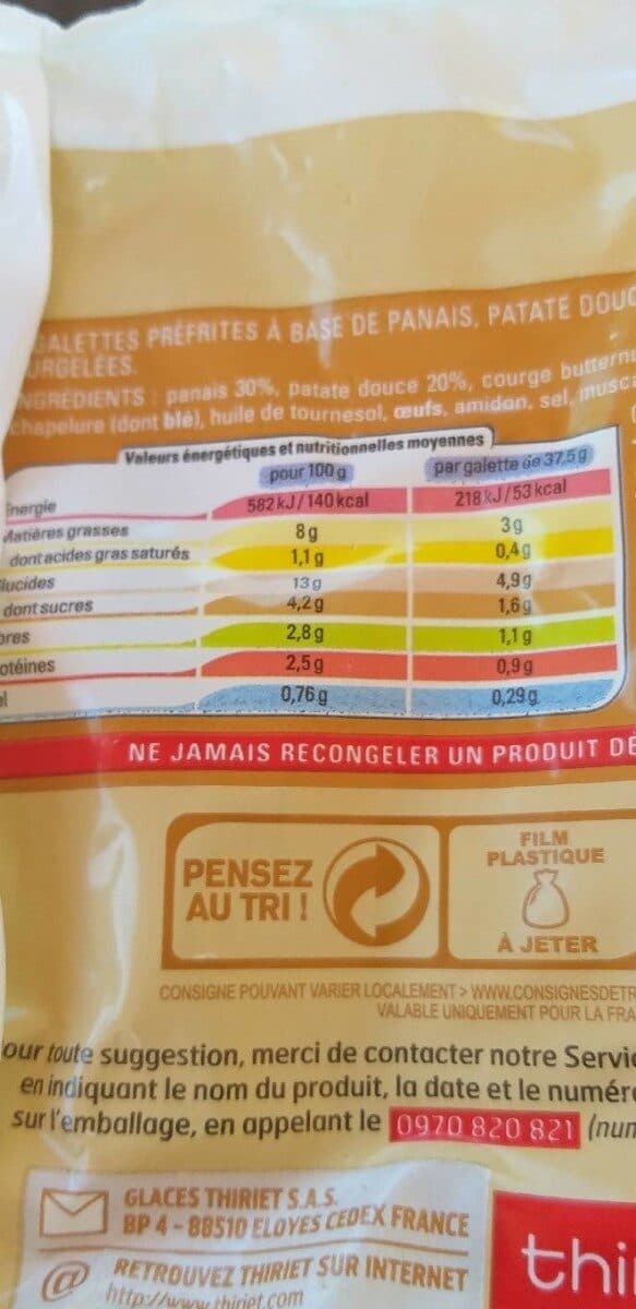 Thiriet Galettes légumes oubliés packshot
