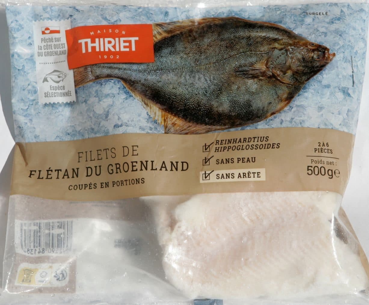 Thiriet Filets de flétan du Groenland packshot