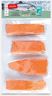 Thiriet Pavés de saumon Atlantique avec peau packshot