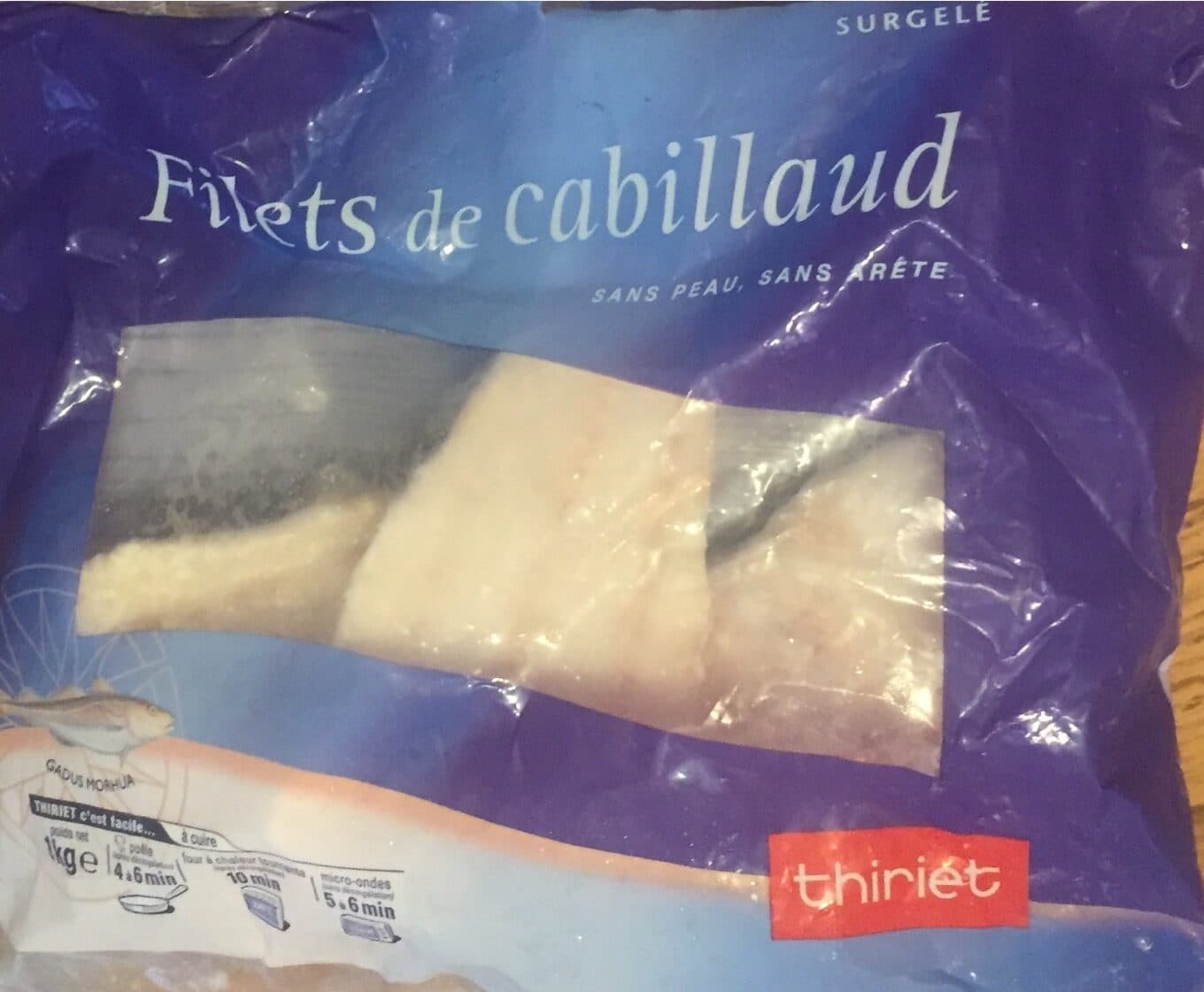 Thiriet Fillet de cabillaud packshot