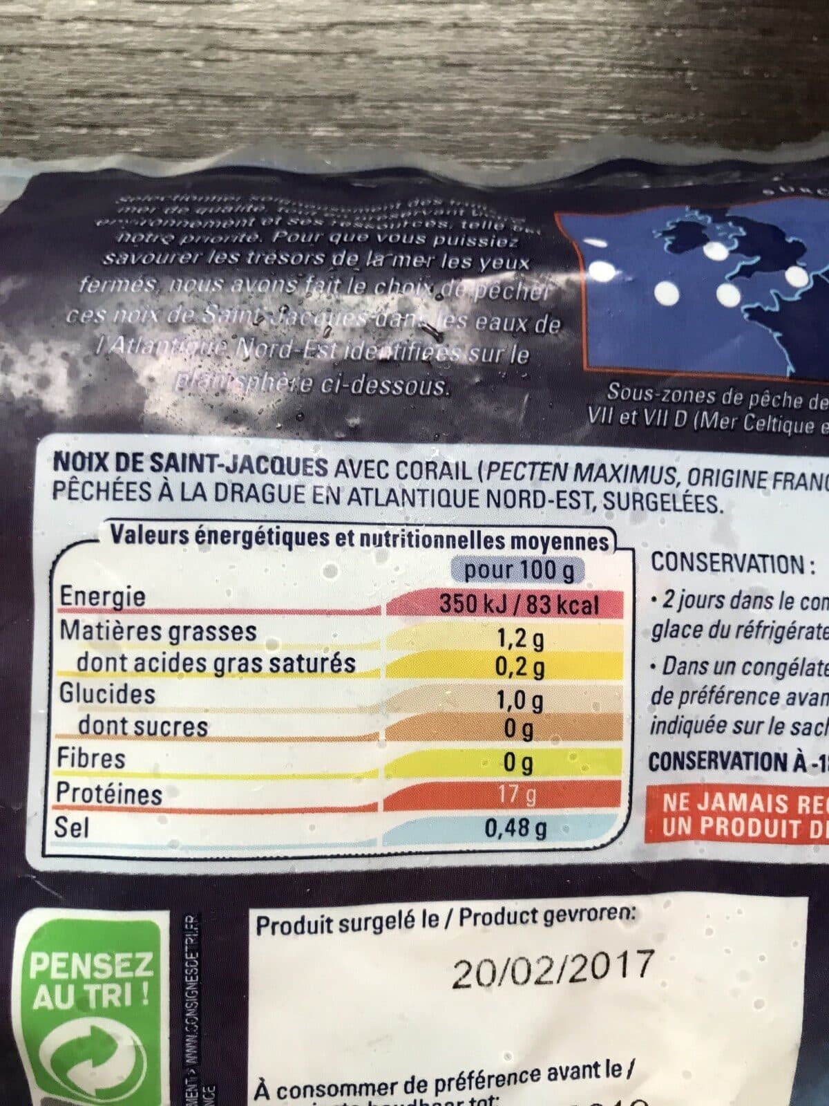 Thiriet Noix de saint jacques packshot