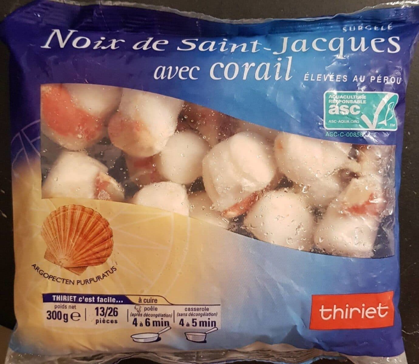 Thiriet Noix de st jacques avec corail packshot