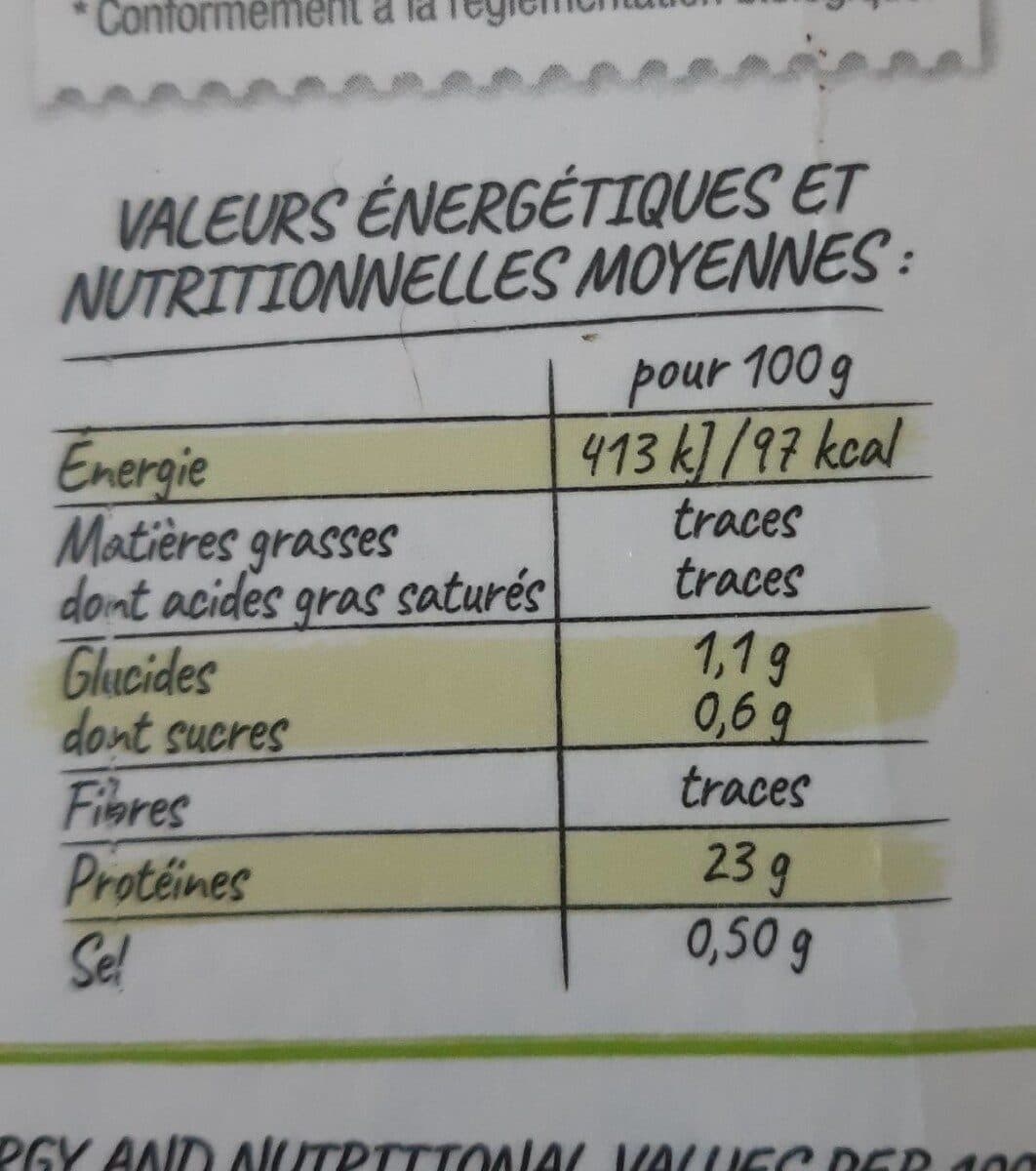 Thiriet Crevettes entières crues bio packshot