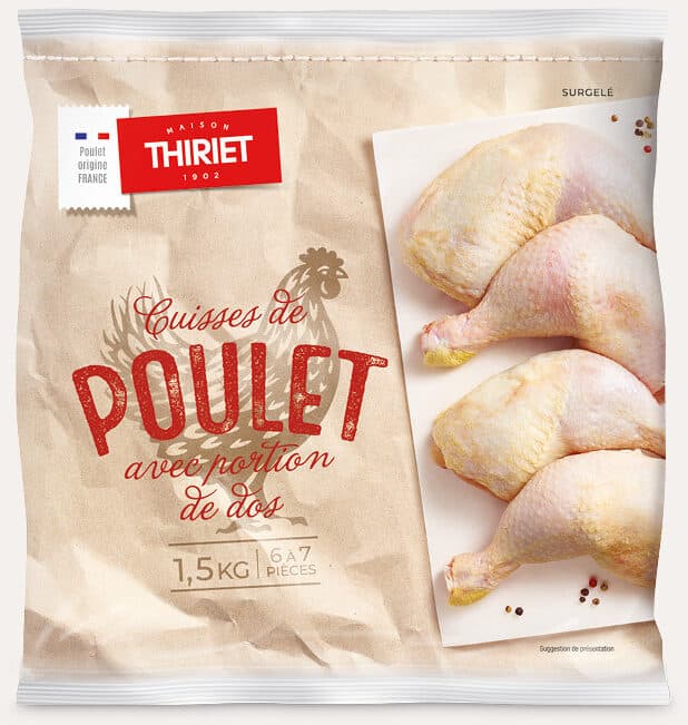 Thiriet Cuisses de poulet surgelées packshot