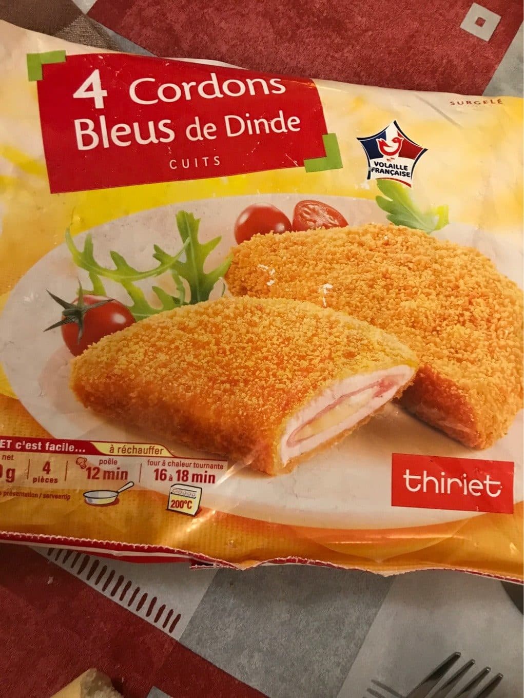 Thiriet Cordons bleus de dinde packshot