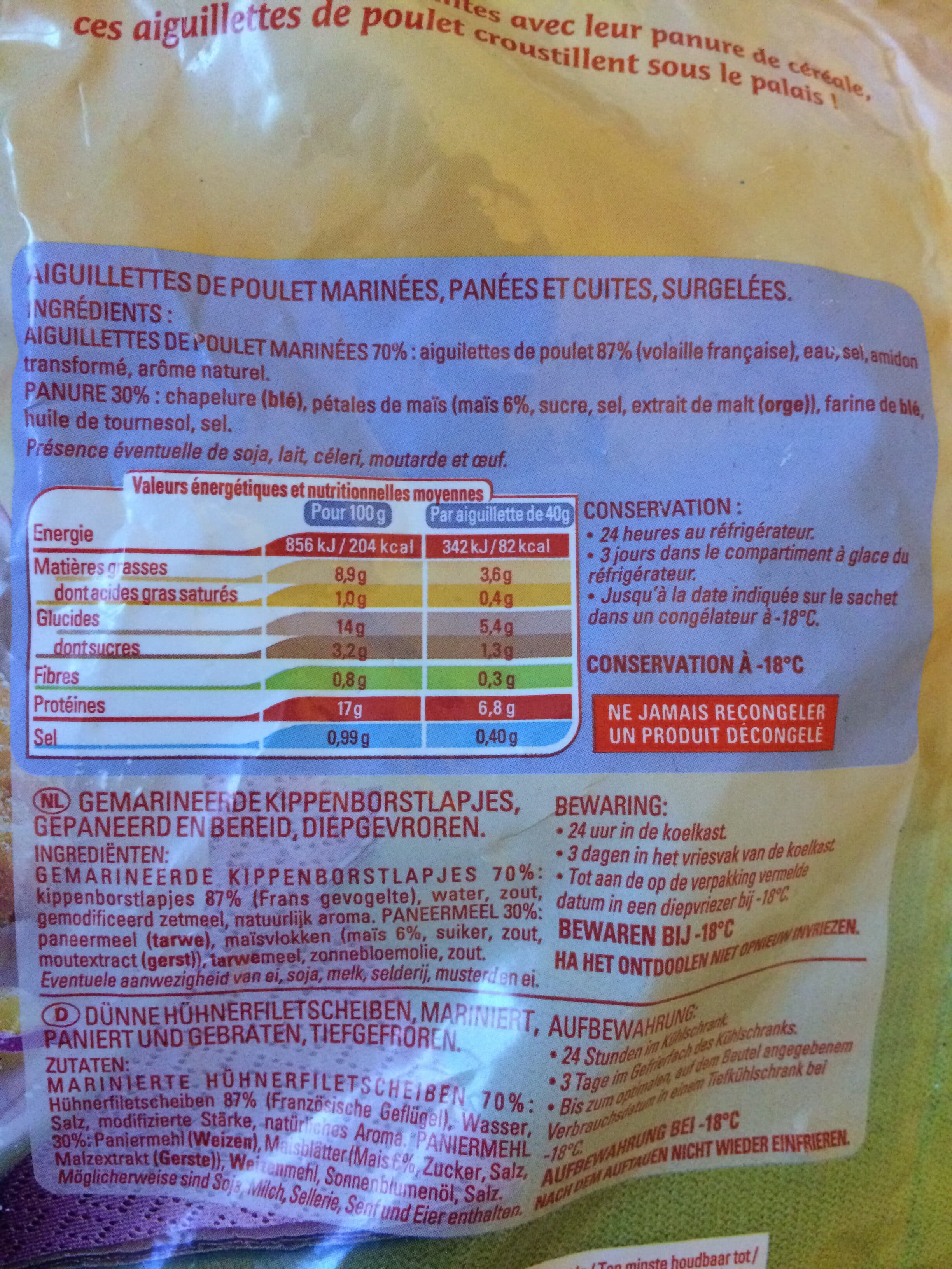 Thiriet Aiguillettes de poulet panées, de céréale croustillante packshot