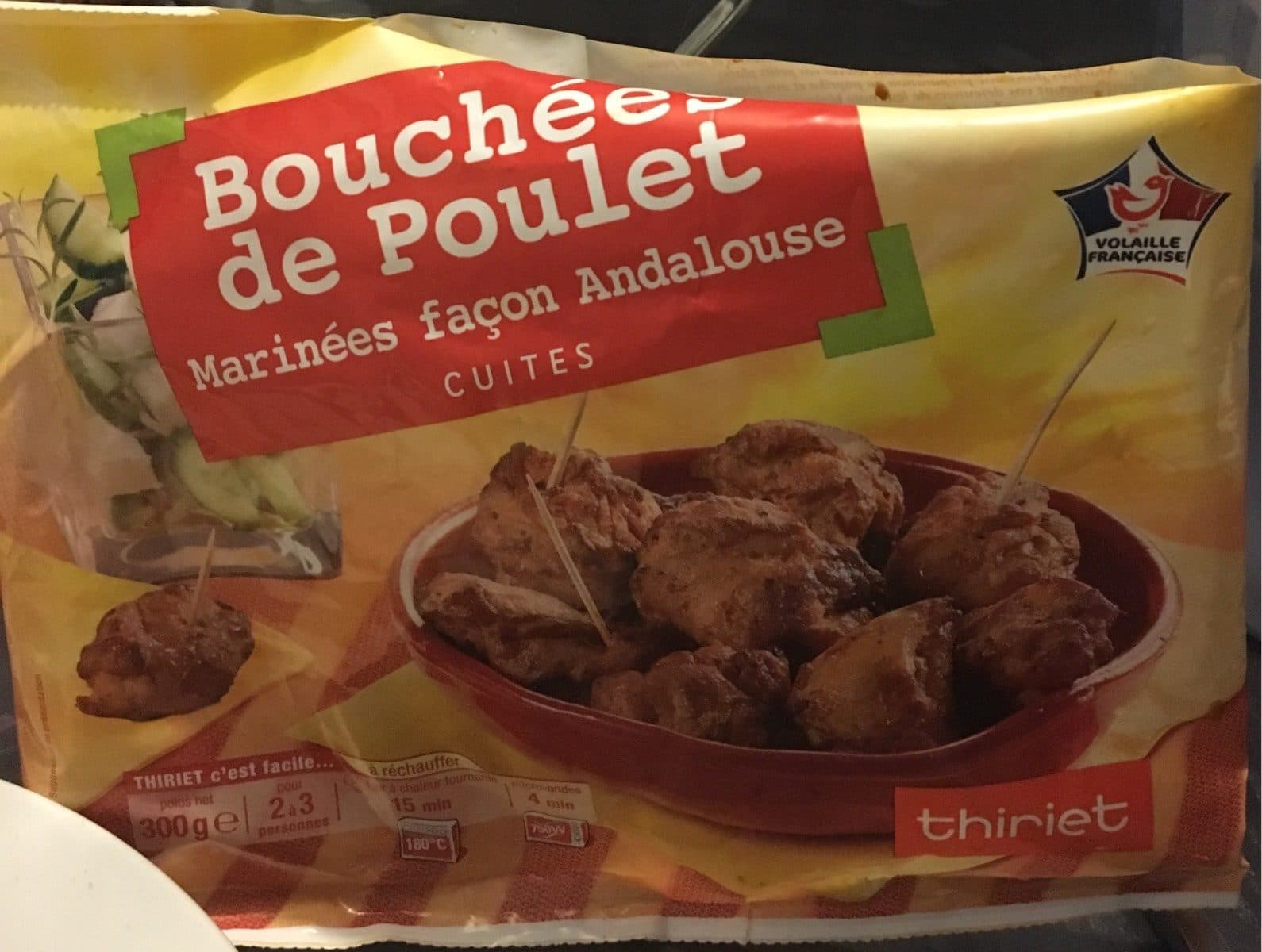 Thiriet Bouchées de poulet marinées façon Andalouse cuites packshot