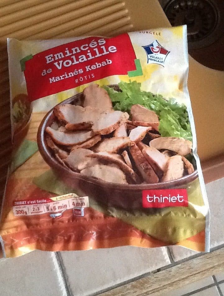 Thiriet Émincés de Volaille Marines Kebab packshot