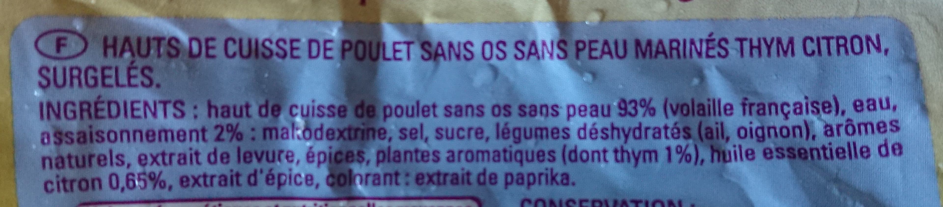 Thiriet Hauts de cuisses de poulet désossé marinés packshot