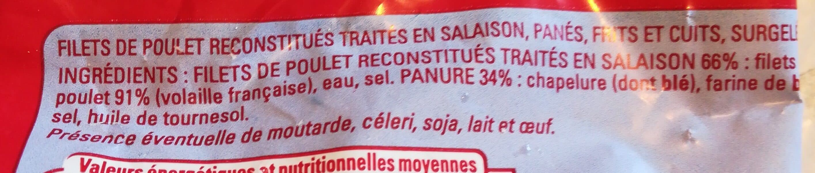 Thiriet 4 panés de filets de poulet packshot