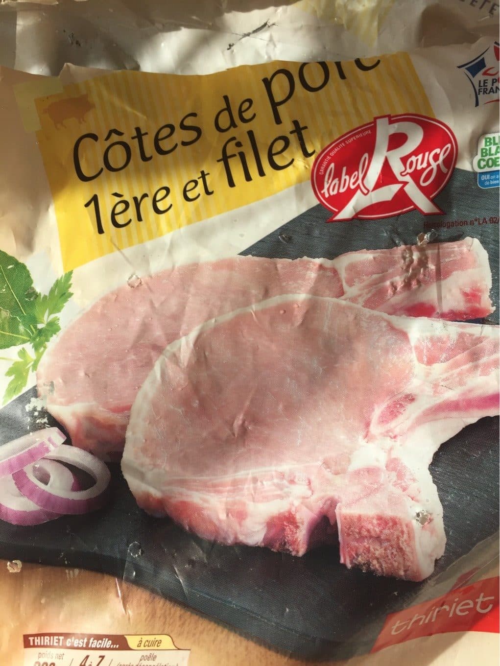 Thiriet Côtes de porc packshot