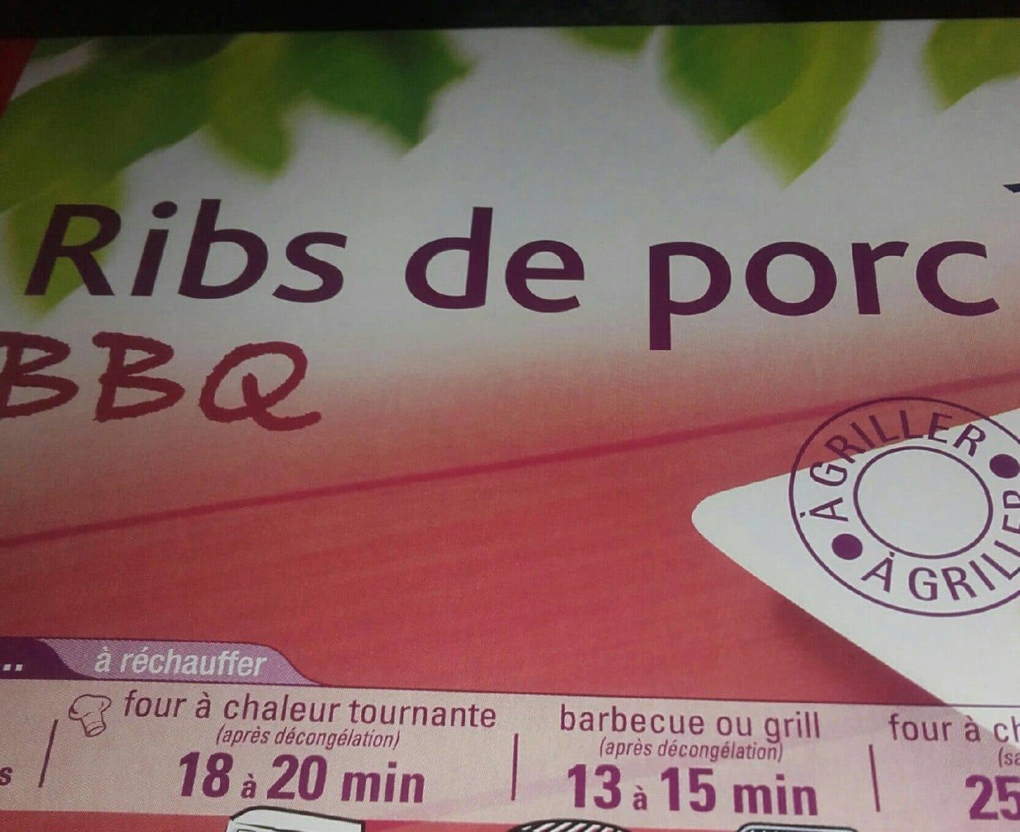 Thiriet Ribs de porc bbq packshot