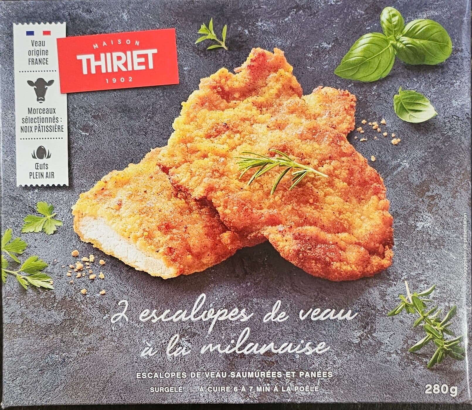 Thiriet Escalopes de veau à la milanaise packshot