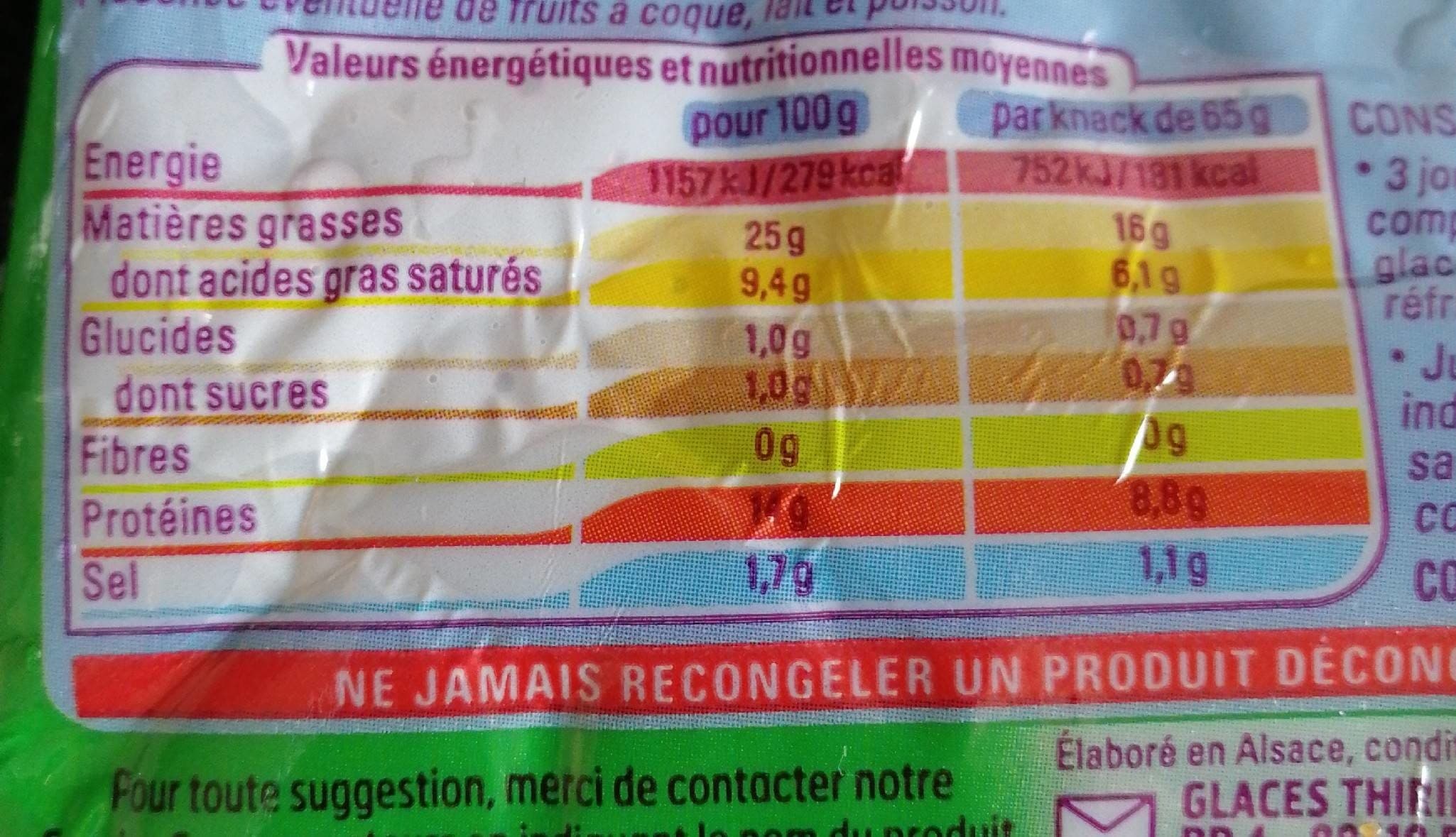 Thiriet 4 véritables knacks d'Alsace packshot