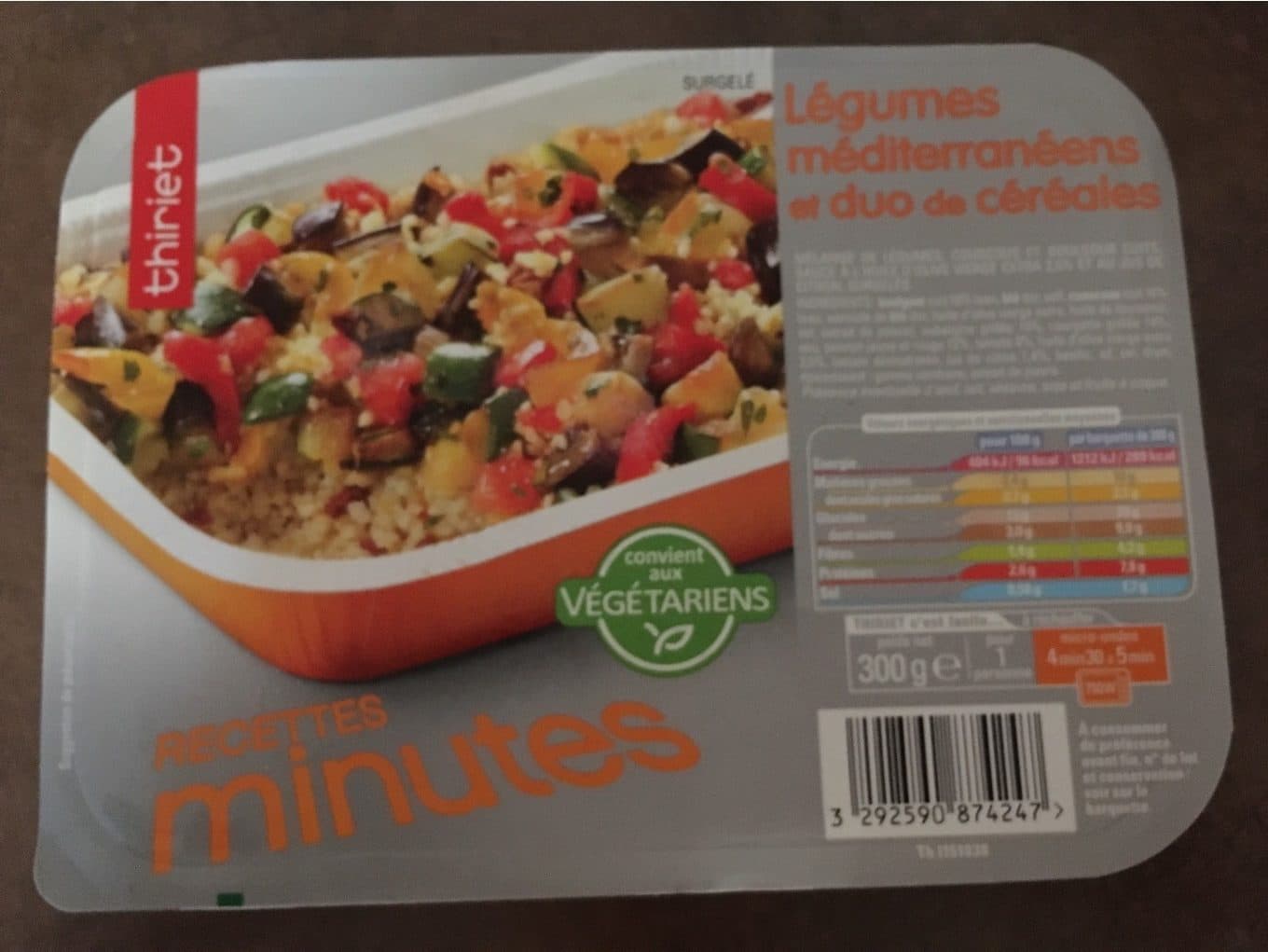 Thiriet Légumes méditerranéens et duo de céréales packshot