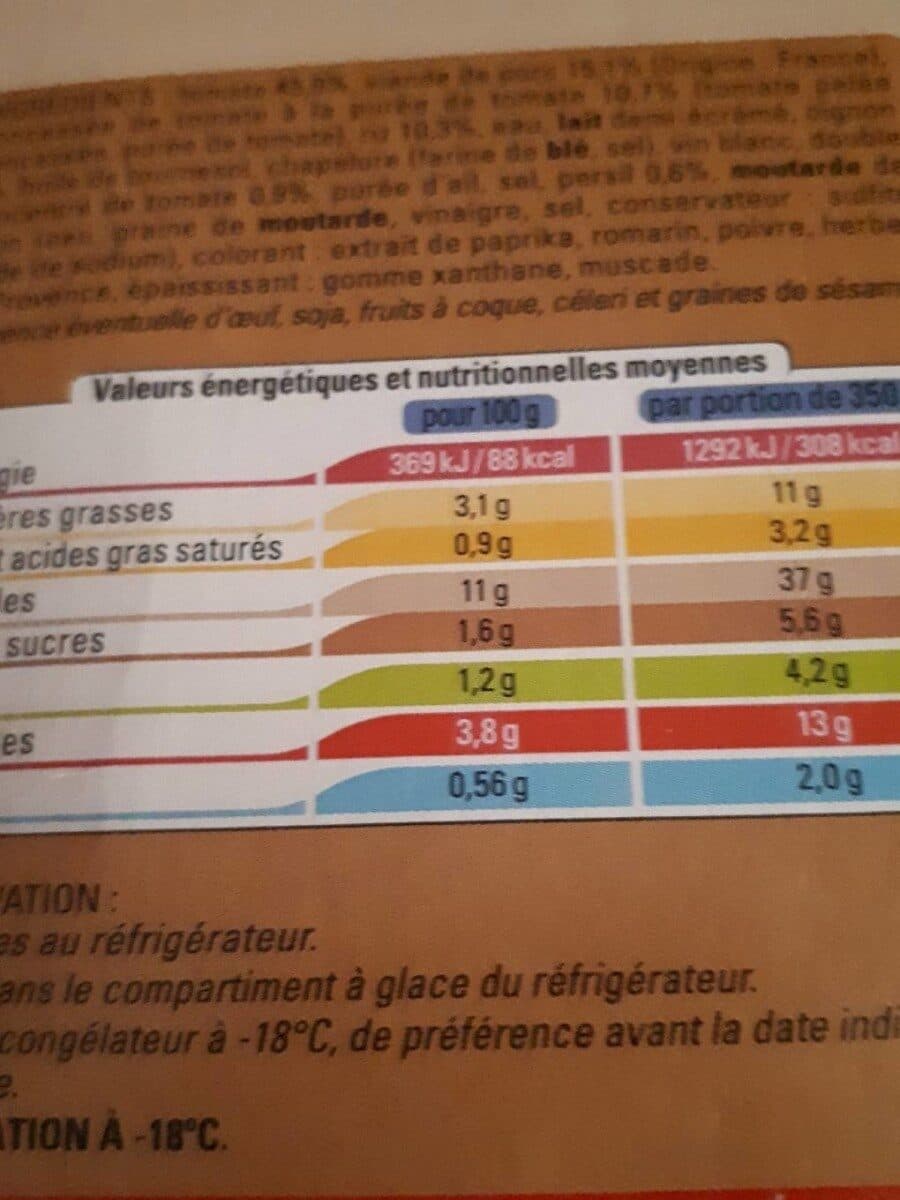 Thiriet Tomate farcies et riz à la tomate packshot