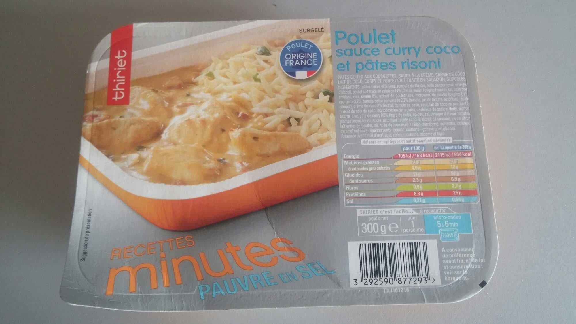 Thiriet Poulet sauce curry coco et pâtes risoni packshot