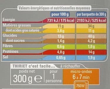 Thiriet Brandade de morue parmentière packshot
