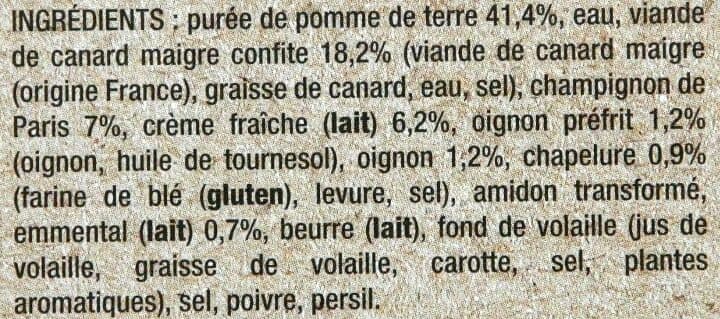 Thiriet Parmentier de canard packshot
