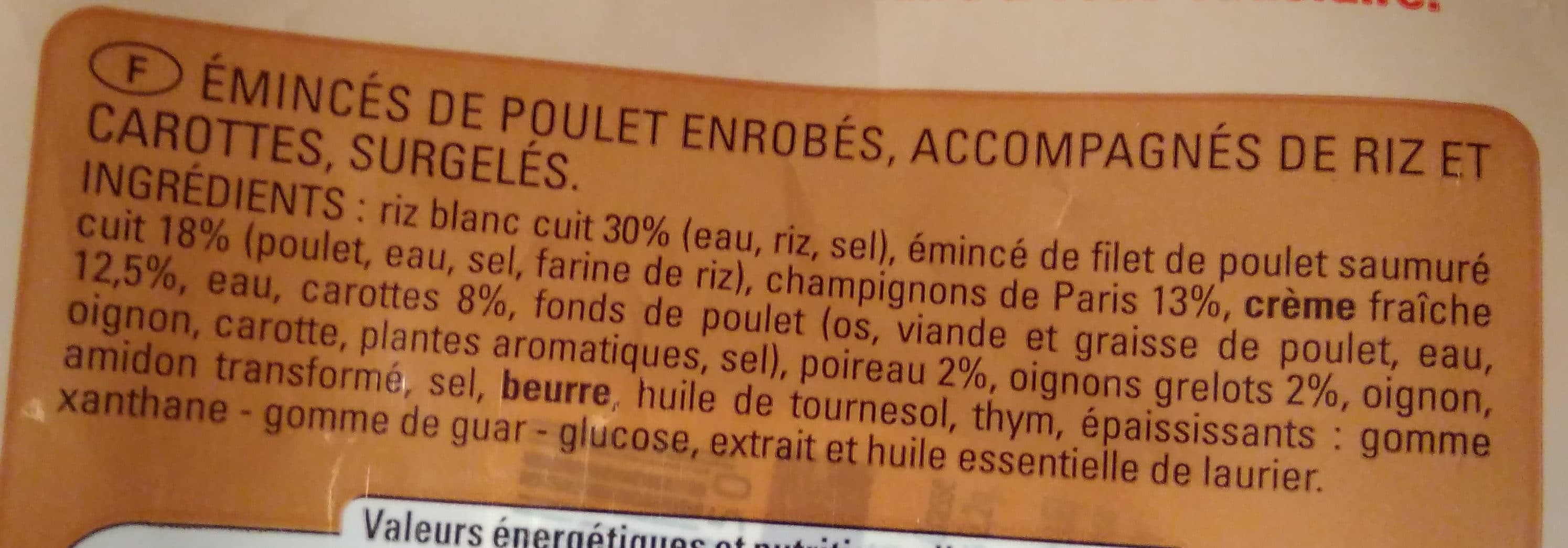 Thiriet Blanquette de poulet et riz packshot