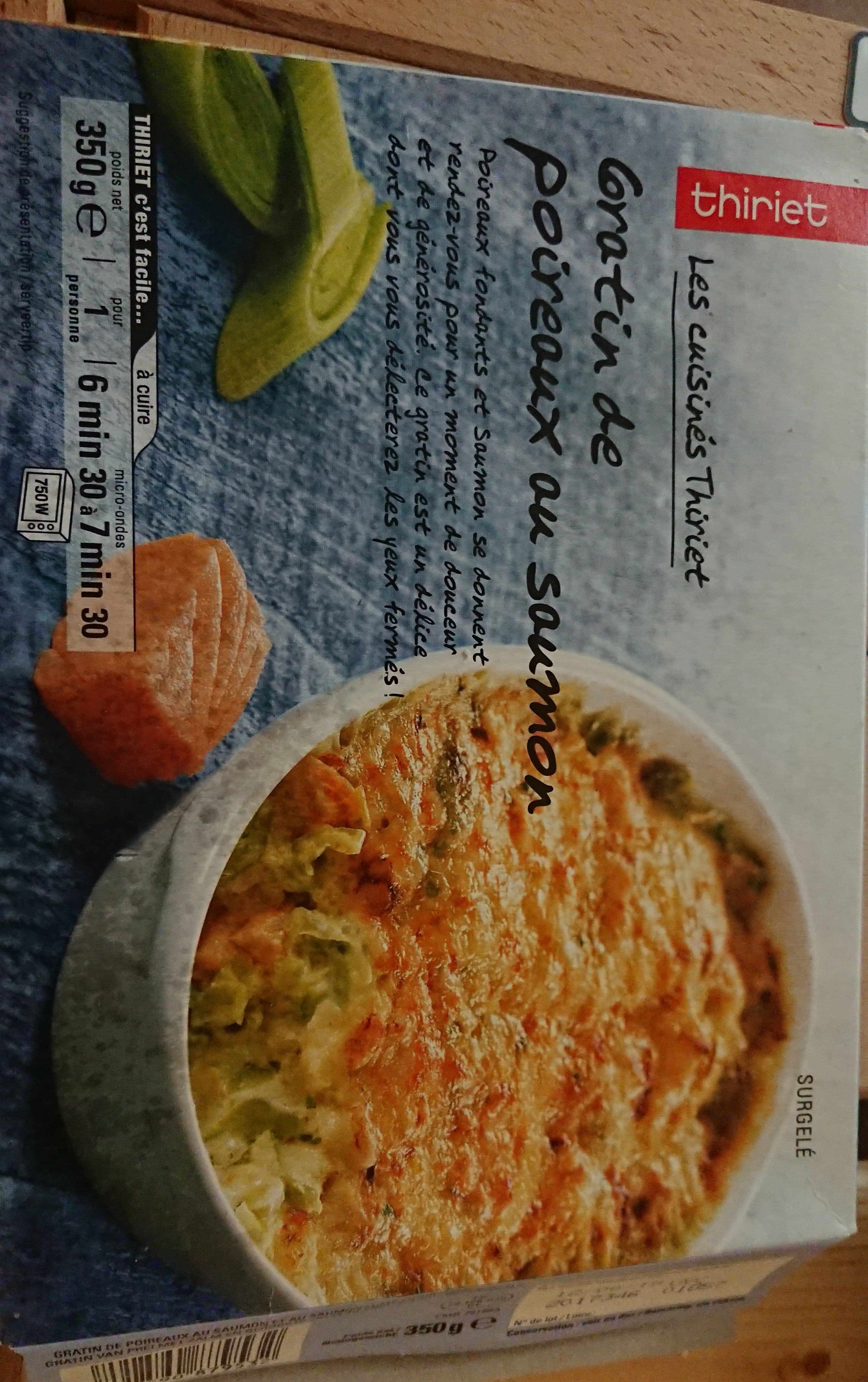 thiriet Gratin de poireaux au saumon packshot