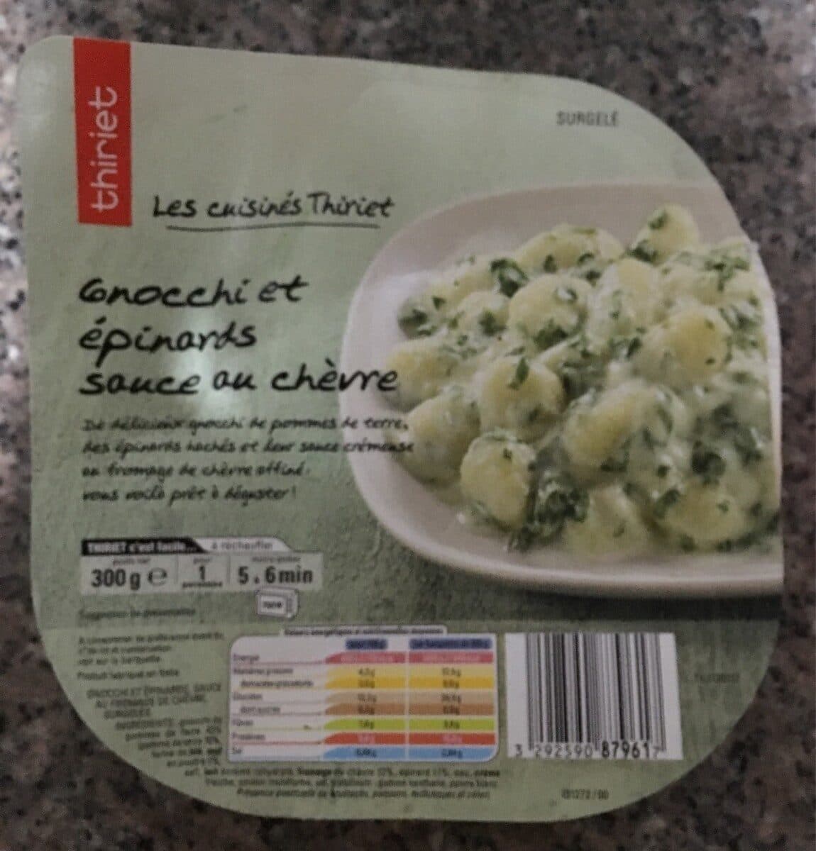 Thiriet Gnocchi et Épinards Sauce au Chèvre packshot