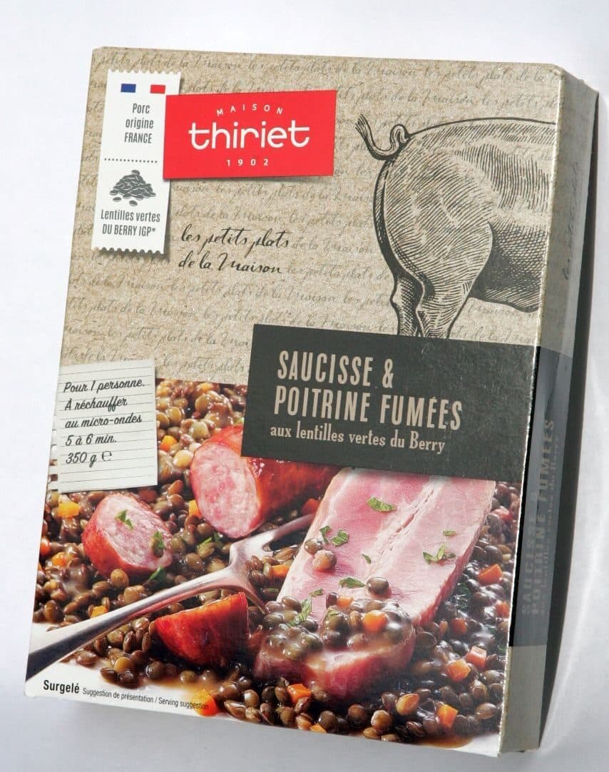 Thiriet Saucisse & poitrine fumées aux lentilles vertes du Berry packshot
