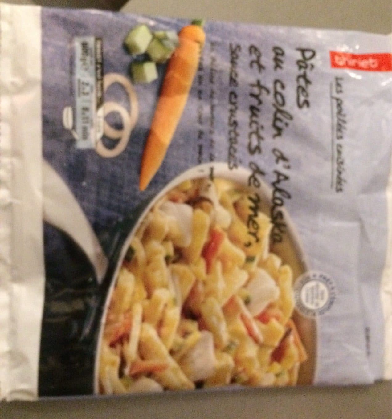 Thiriet Pâtes au colin d’alaska et fruits de mer sauce crustacés packshot
