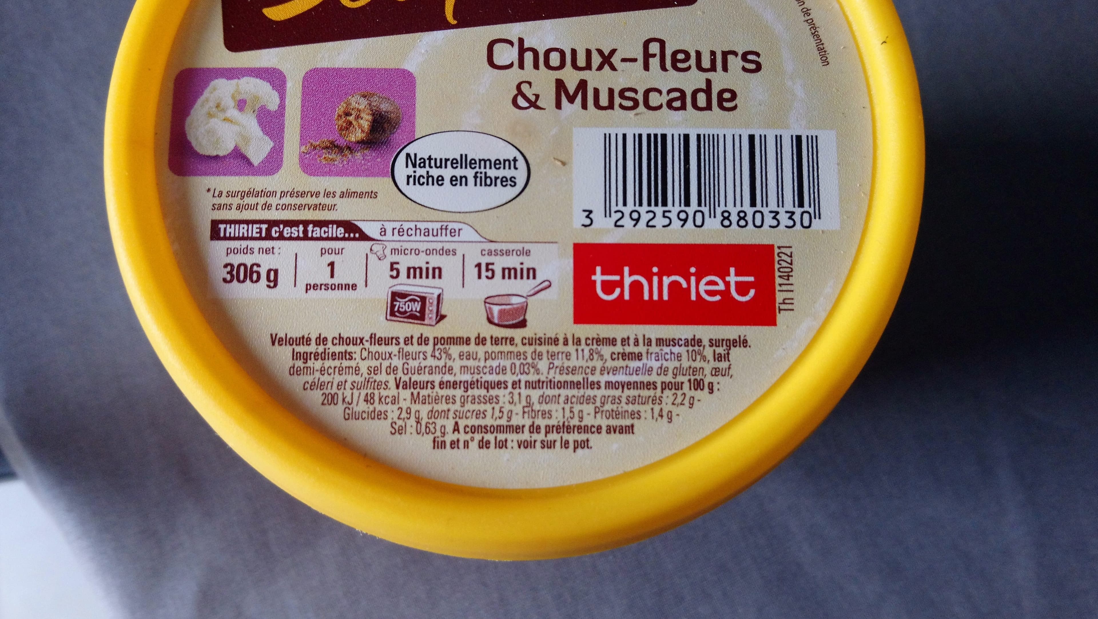 Thiriet L'instant soupes Choux fleurs & Muscade packshot