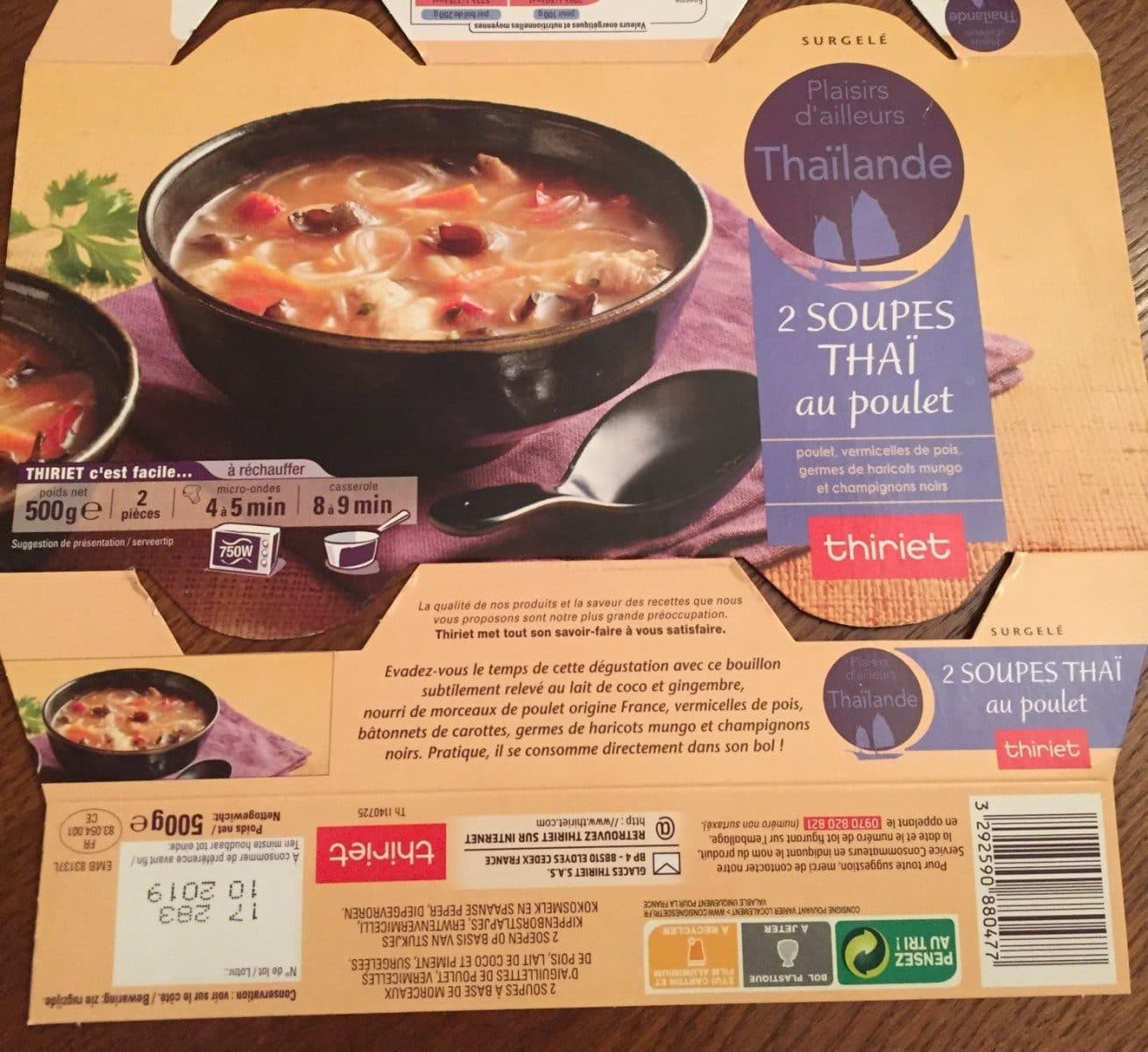 Thiriet Soupe Thaï au Poulet packshot
