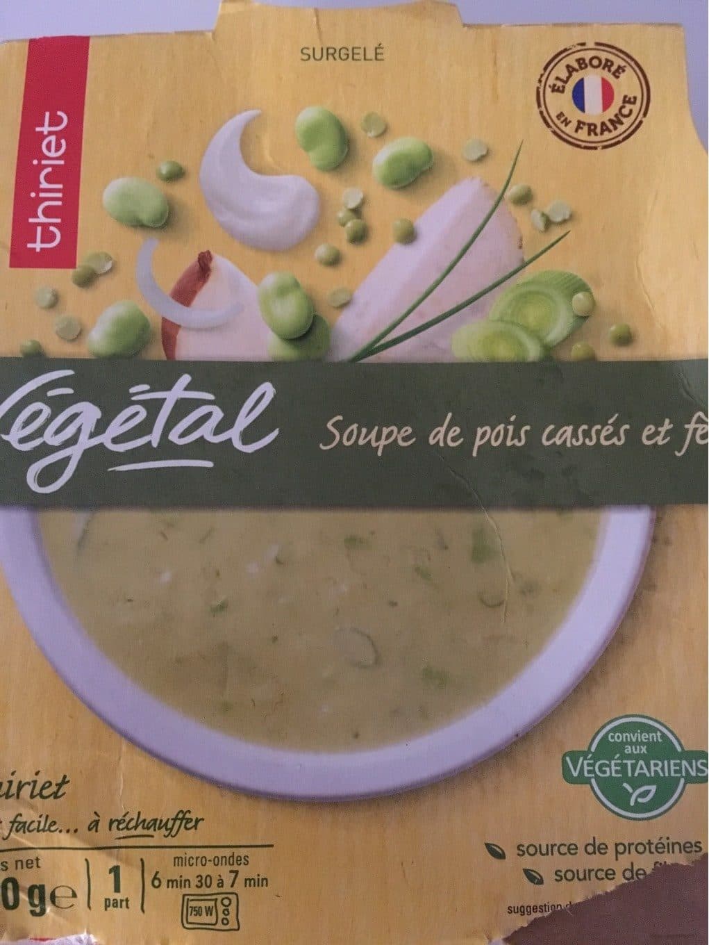 Thiriet Soupe pois cassés et fèves packshot