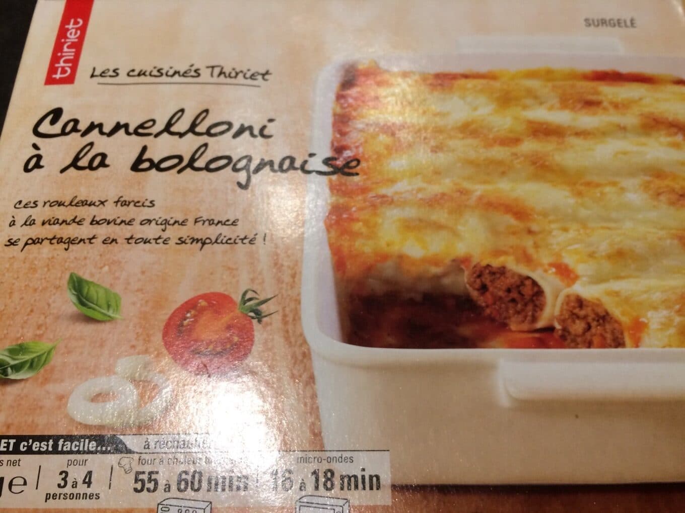 Thiriet CANNELLONI BOLOGNAISE VOF 1KG packshot