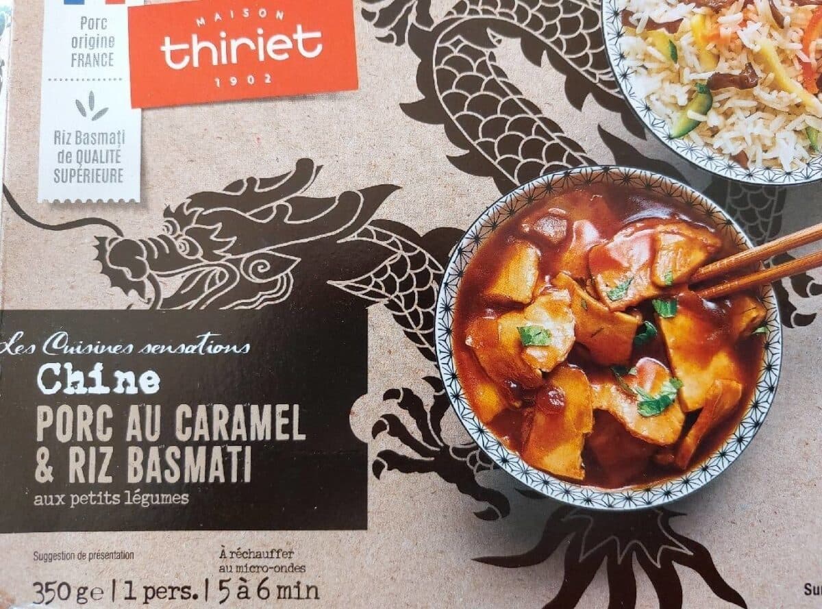 Thiriet Porc au caramel et riz basmati packshot
