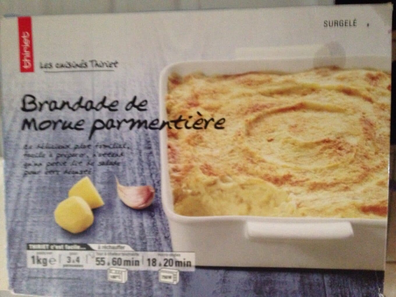 Thiriet Brandade de morue parmentiére packshot