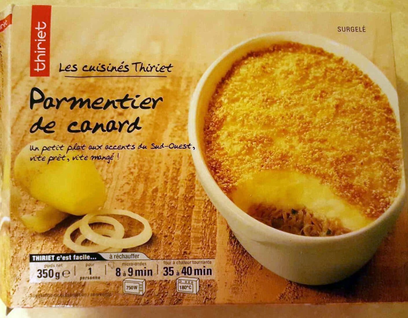 Thiriet Parmentier de canard packshot