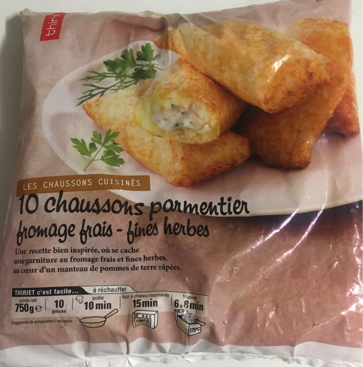 Thiriet Chaussons Parmentier Fromage Frais Fines Herbes packshot