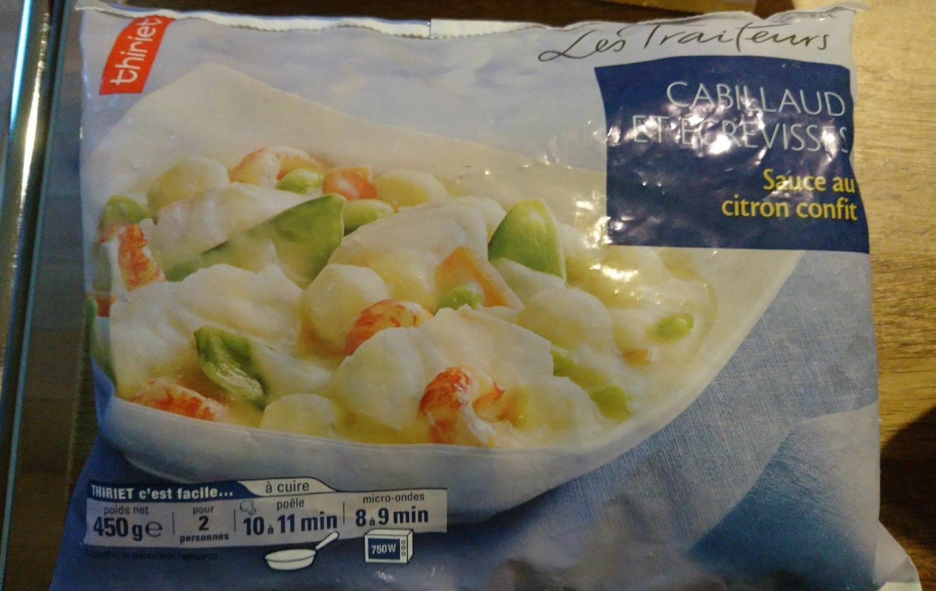 Thiriet Cabillaud et écrevisses, sauce au citron confit packshot